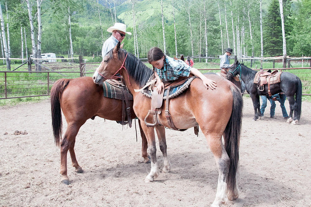 Braiden Hallock at the 2014 Larry Nelles Mountain Horsemanship Clinic